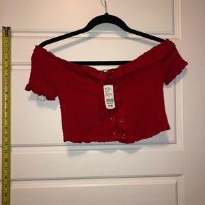 Red Off the Shoulder